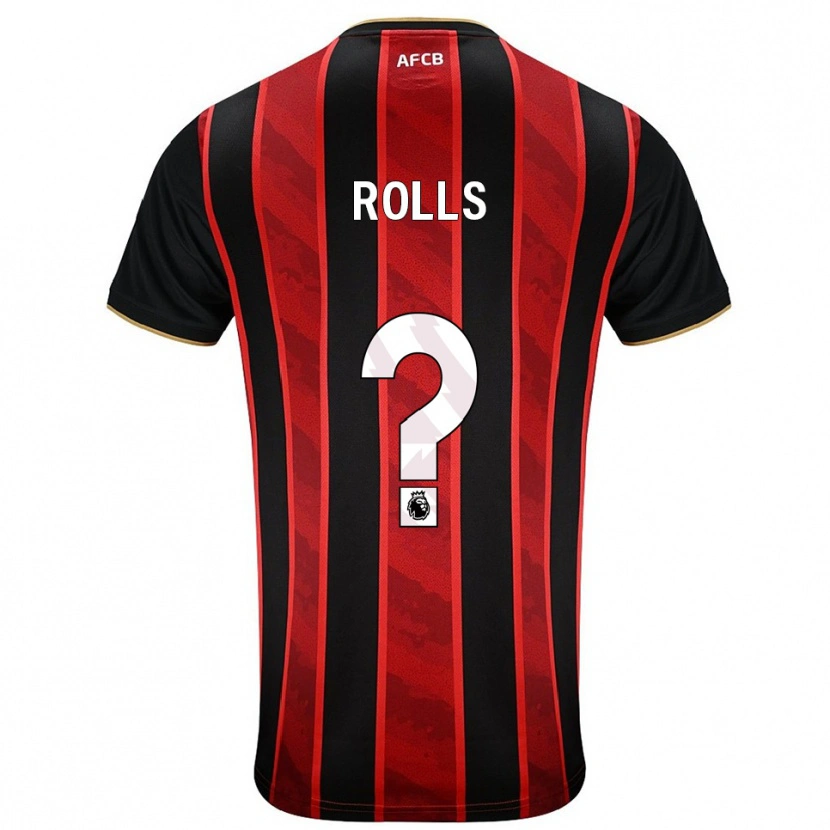 Danxen Men Thomas Rolls #0 Red Black Home Jersey 2025/26 T-Shirt