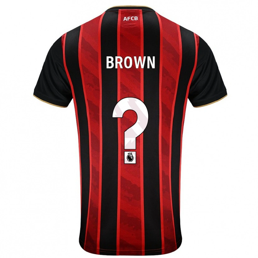 Danxen Men Lewis Brown #0 Red Black Home Jersey 2025/26 T-Shirt
