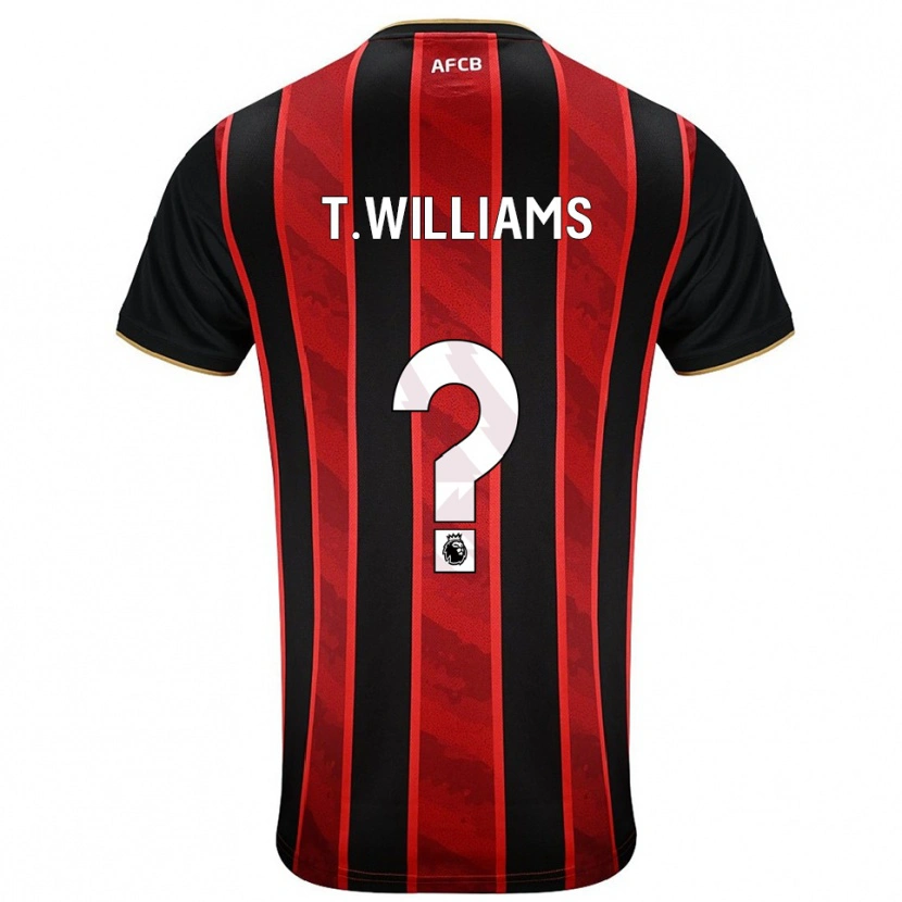 Danxen Men Toure Williams #0 Red Black Home Jersey 2025/26 T-Shirt
