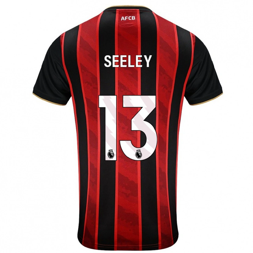 Danxen Men Will Seeley #13 Red Black Home Jersey 2025/26 T-Shirt