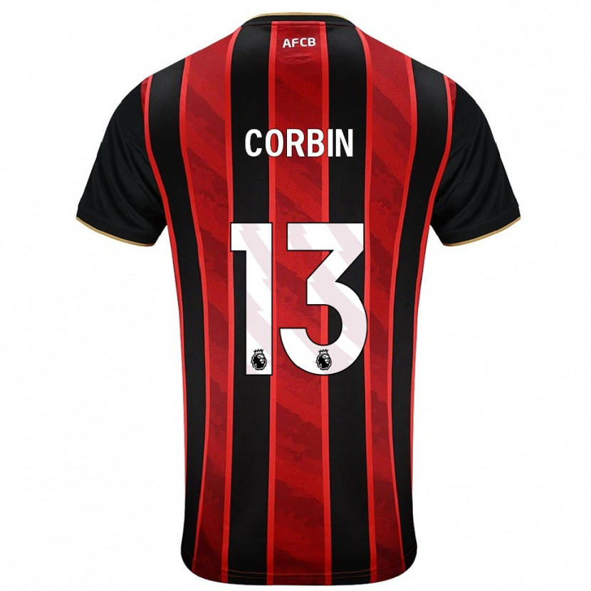 Danxen Men Helen Corbin #13 Red Black Home Jersey 2025/26 T-Shirt