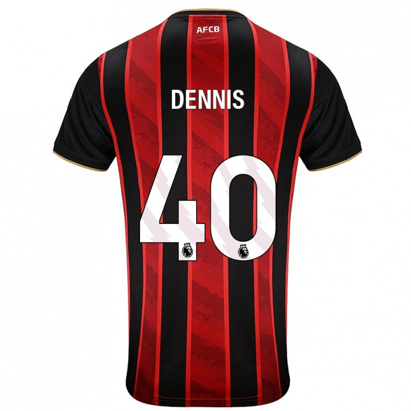 Danxen Men Will Dennis #40 Red Black Home Jersey 2025/26 T-Shirt