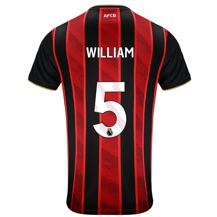 Danxen Men Harold William #5 Red Black Home Jersey 2025/26 T-Shirt