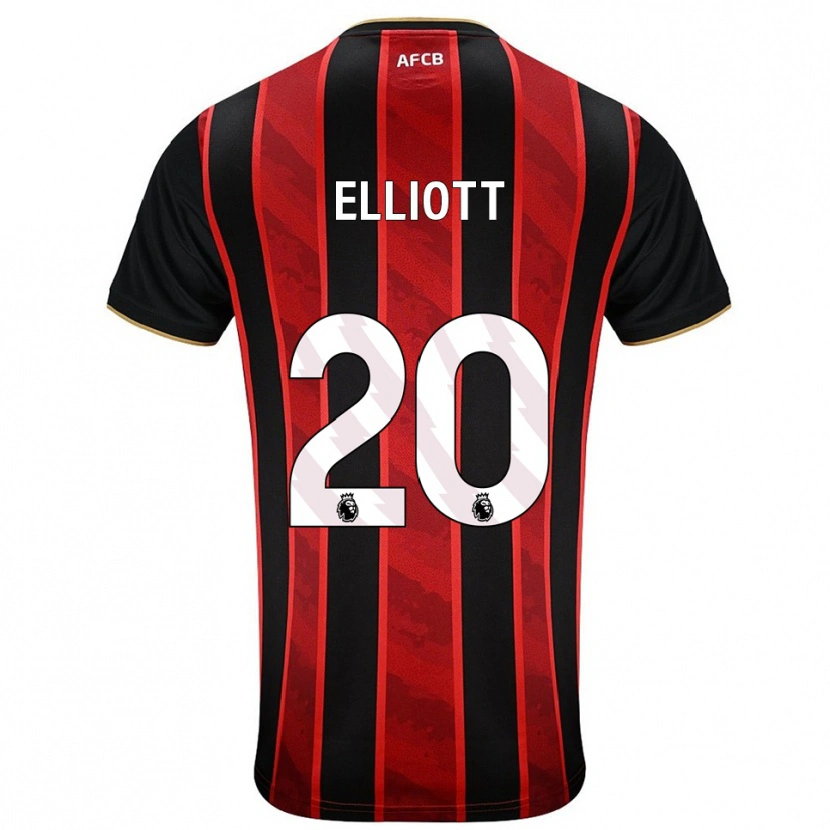 Danxen Men Kaitlyn Elliott #20 Red Black Home Jersey 2025/26 T-Shirt