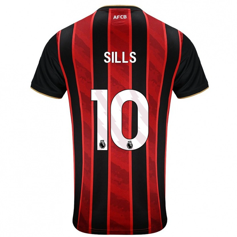 Danxen Men Ethan Sills #10 Red Black Home Jersey 2025/26 T-Shirt