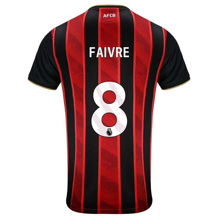 Danxen Men Romain Faivre #8 Red Black Home Jersey 2025/26 T-Shirt