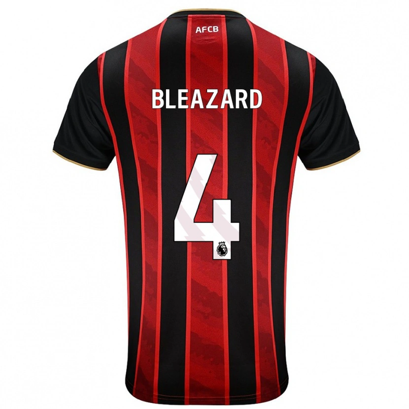 Danxen Men Helen Bleazard #4 Red Black Home Jersey 2025/26 T-Shirt