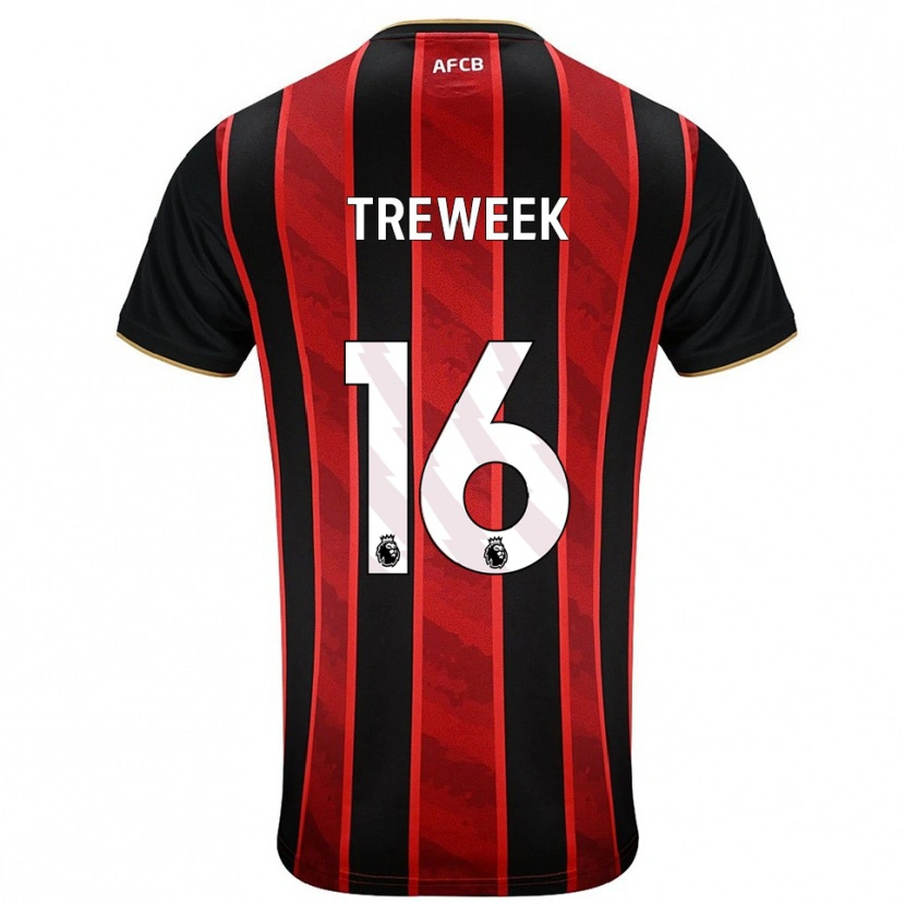 Danxen Men Jess Treweek #16 Red Black Home Jersey 2025/26 T-Shirt