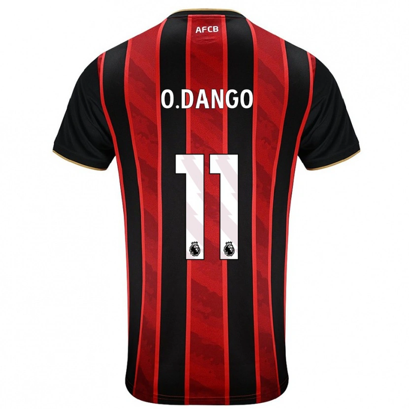 Danxen Men Dango Ouattara #11 Red Black Home Jersey 2025/26 T-Shirt