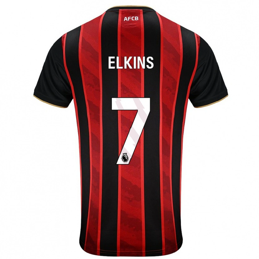 Danxen Men Elle Elkins #7 Red Black Home Jersey 2025/26 T-Shirt