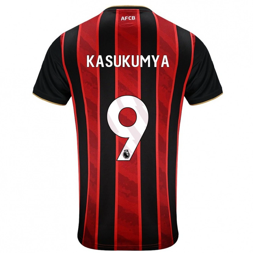 Danxen Men Kashanga Kasukumya #9 Red Black Home Jersey 2025/26 T-Shirt
