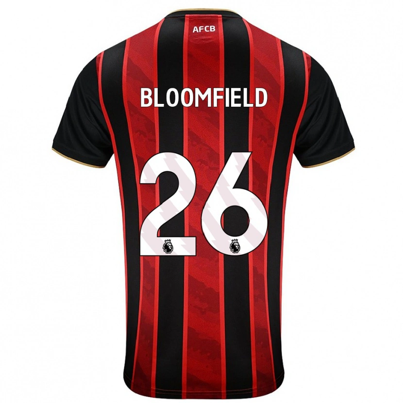 Danxen Men Erin Bloomfield #26 Red Black Home Jersey 2025/26 T-Shirt