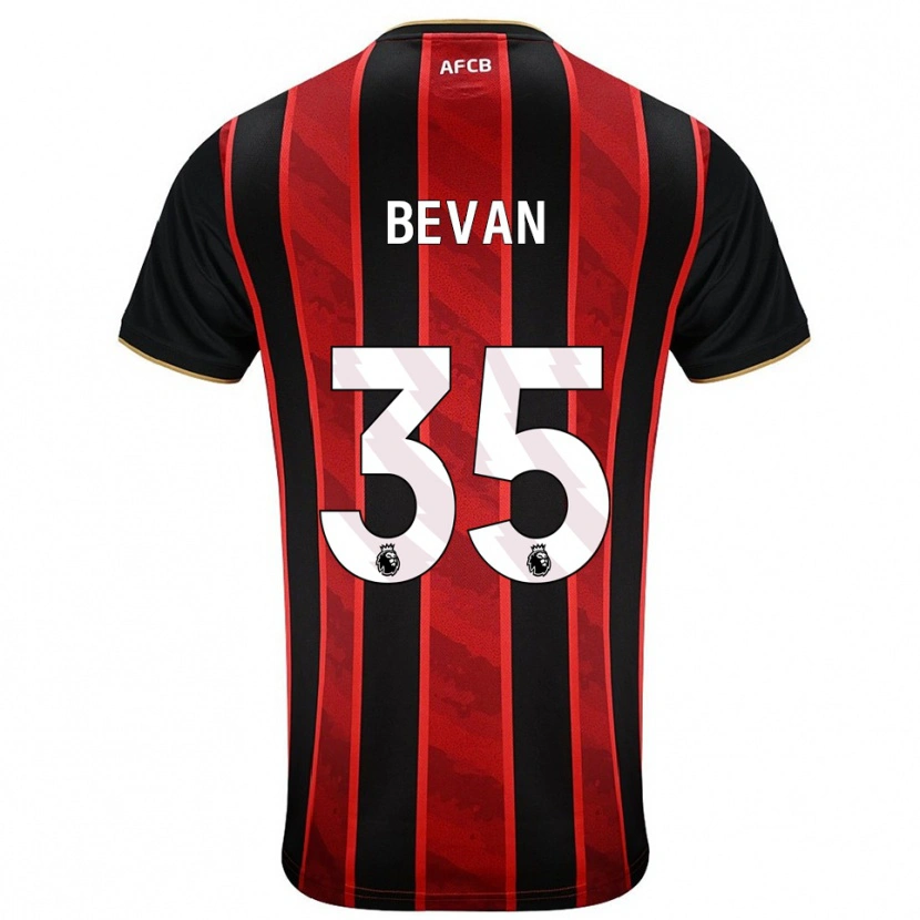 Danxen Men Owen Bevan #35 Red Black Home Jersey 2025/26 T-Shirt