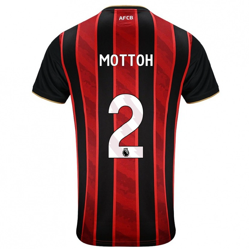 Danxen Men Koby Mottoh #2 Red Black Home Jersey 2025/26 T-Shirt