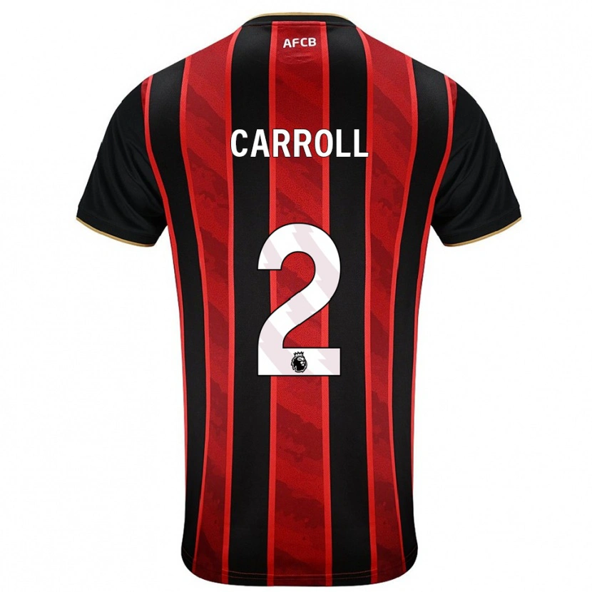Danxen Men Ryan Carroll #2 Red Black Home Jersey 2025/26 T-Shirt