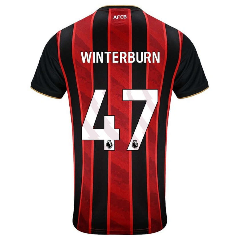 Danxen Men Ben Winterburn #47 Red Black Home Jersey 2025/26 T-Shirt
