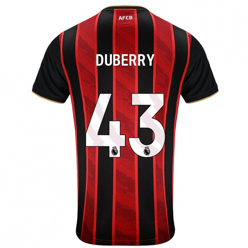 Danxen Men Zain Silcott-Duberry #43 Red Black Home Jersey 2025/26 T-Shirt