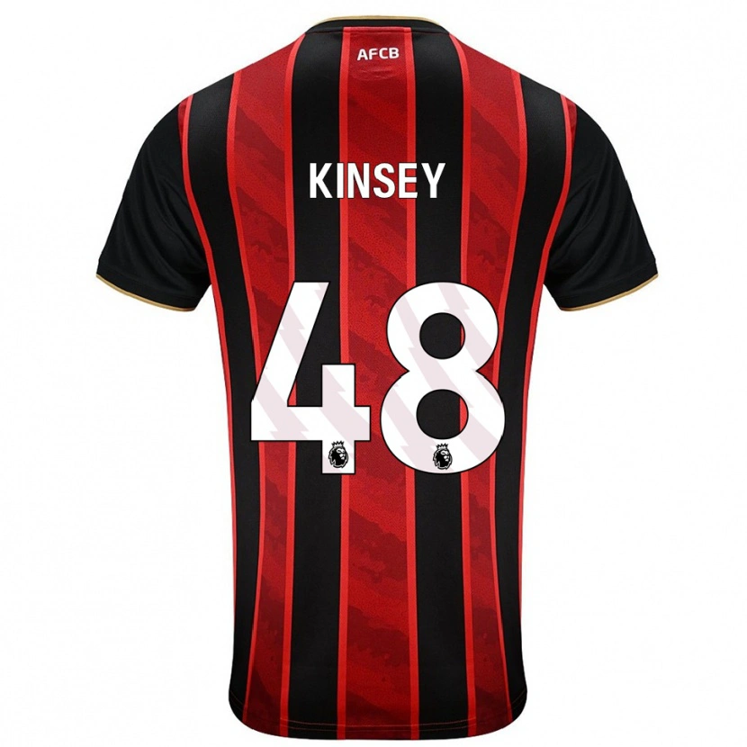 Danxen Men Max Kinsey #48 Red Black Home Jersey 2025/26 T-Shirt