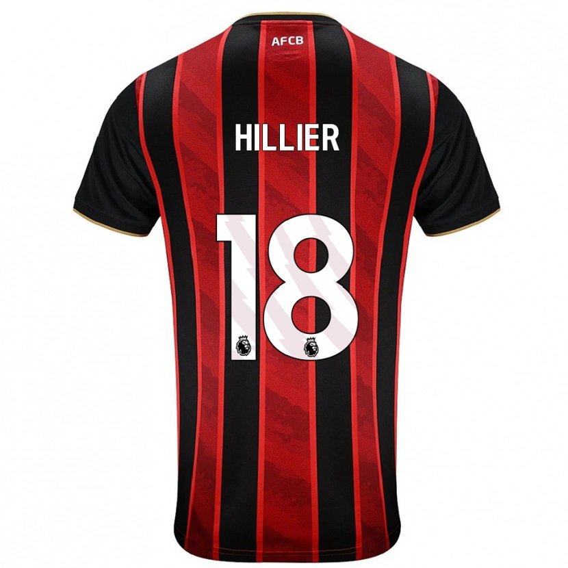 Danxen Men Gemma Hillier #18 Red Black Home Jersey 2025/26 T-Shirt
