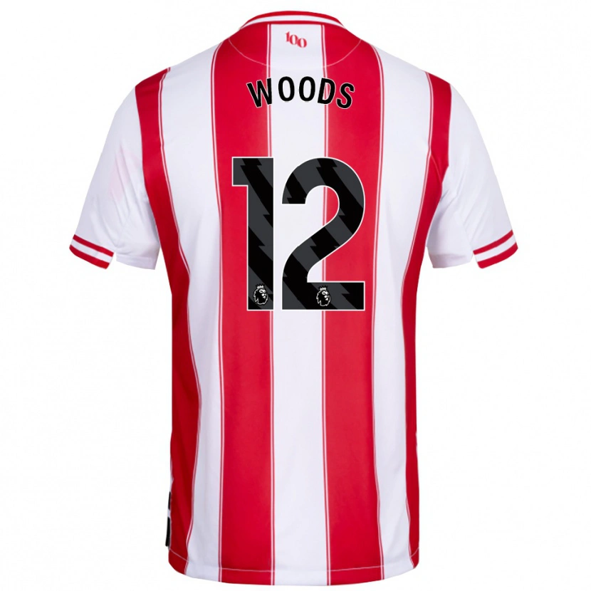 Danxen Men Nikki Woods #12 Red White Home Jersey 2025/26 T-Shirt