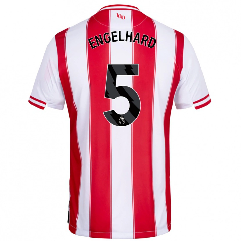 Danxen Men Carolin Engelhard #5 Red White Home Jersey 2025/26 T-Shirt