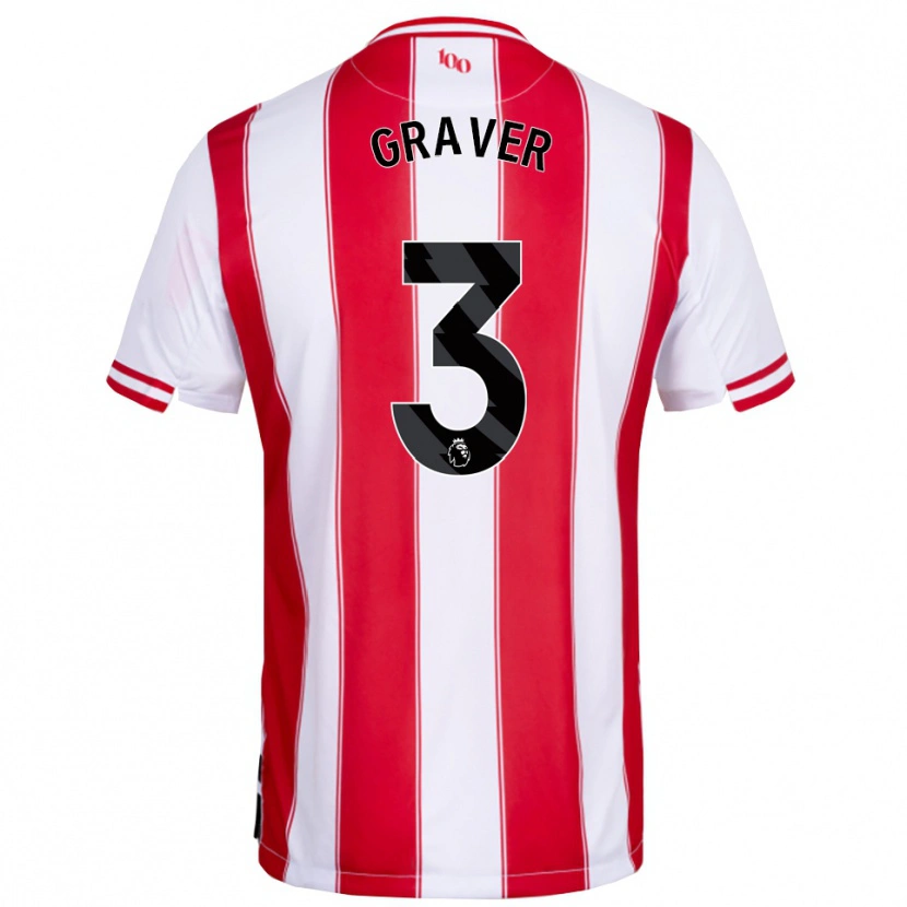 Danxen Men Regan Graver #3 Red White Home Jersey 2025/26 T-Shirt