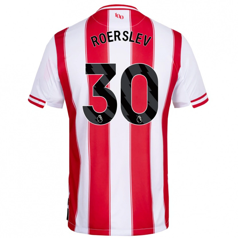 Danxen Men Mads Roerslev #30 Red White Home Jersey 2025/26 T-Shirt