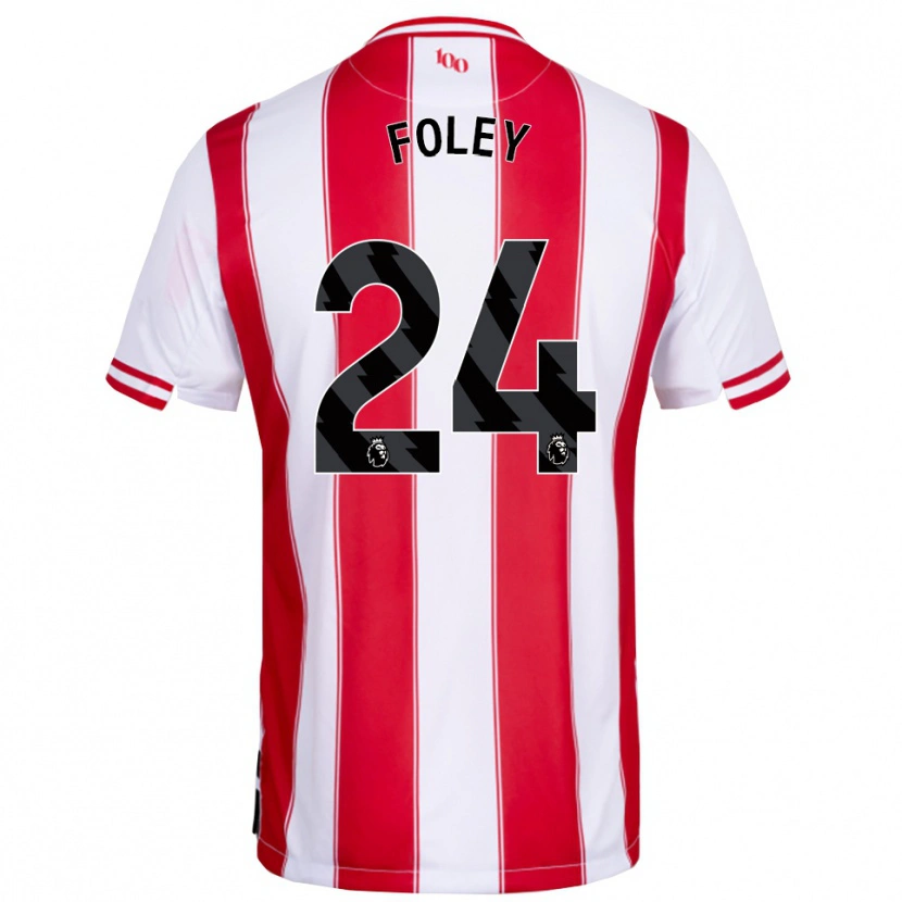Danxen Men Shania Foley #24 Red White Home Jersey 2025/26 T-Shirt