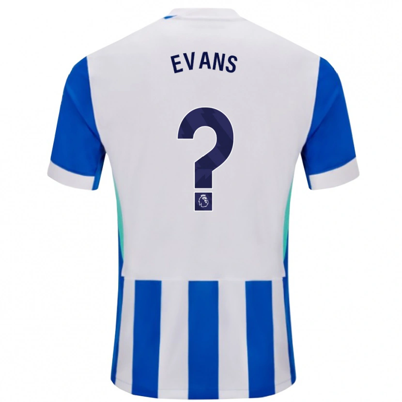 Danxen Men Jake Evans #0 Blue White Home Jersey 2025/26 T-Shirt
