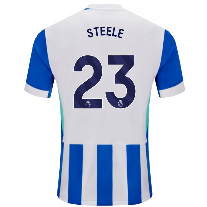 Danxen Men Jason Steele #23 Blue White Home Jersey 2025/26 T-Shirt