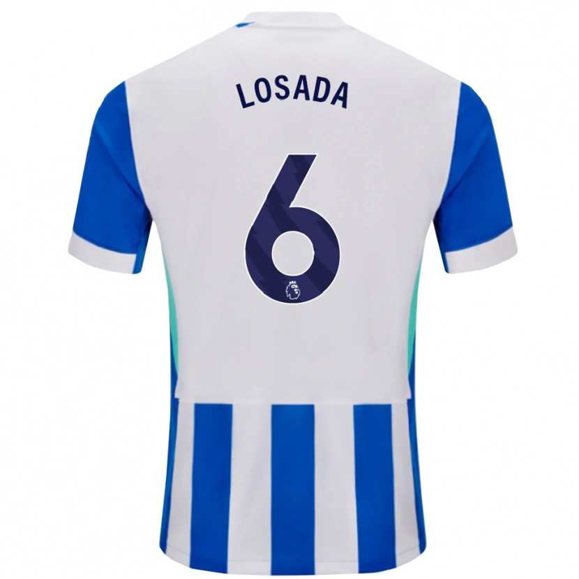 Danxen Men Vicky Losada #6 Blue White Home Jersey 2025/26 T-Shirt