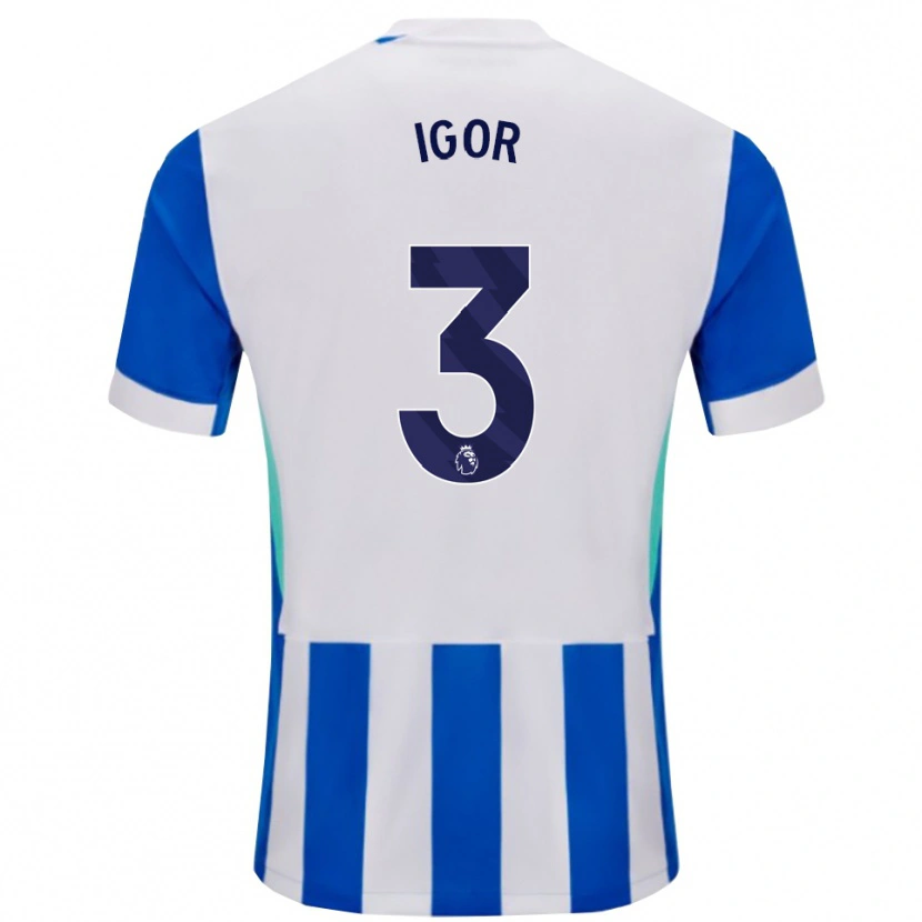 Danxen Men Igor #3 Blue White Home Jersey 2025/26 T-Shirt
