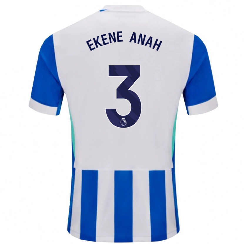 Danxen Men Cristiano Ekene Anah #3 Blue White Home Jersey 2025/26 T-Shirt