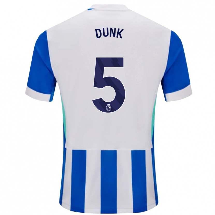 Danxen Men Lewis Dunk #5 Blue White Home Jersey 2025/26 T-Shirt