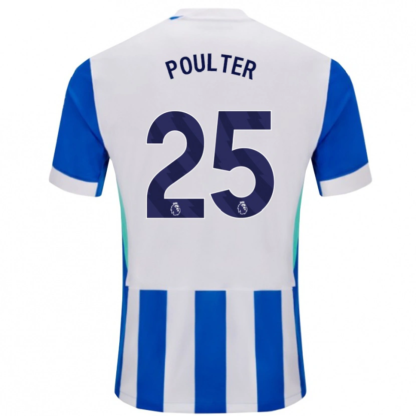 Danxen Men Hannah Poulter #25 Blue White Home Jersey 2025/26 T-Shirt