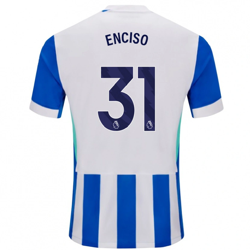 Danxen Men Julio Enciso #31 Blue White Home Jersey 2025/26 T-Shirt