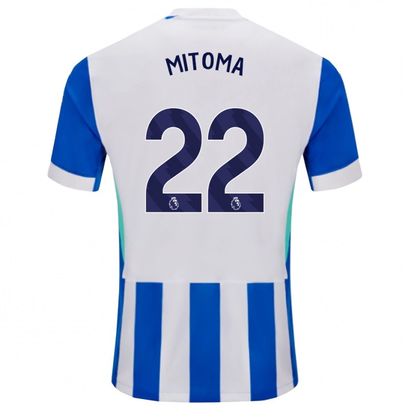 Danxen Men Kaoru Mitoma #22 Blue White Home Jersey 2025/26 T-Shirt