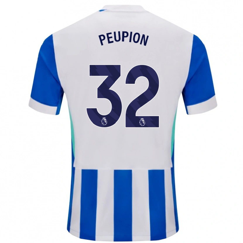 Danxen Men Cameron Peupion #32 Blue White Home Jersey 2025/26 T-Shirt