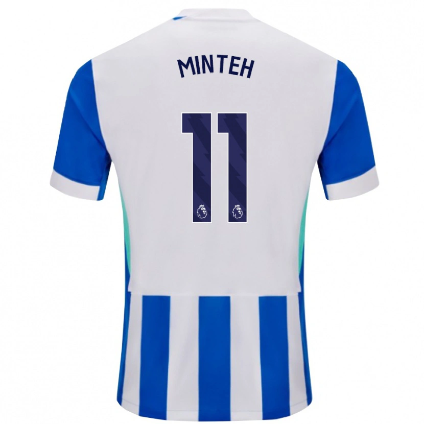 Danxen Men Yankuba Minteh #11 Blue White Home Jersey 2025/26 T-Shirt