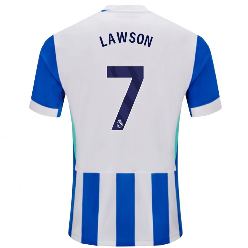 Danxen Men Zebedee Lawson #7 Blue White Home Jersey 2025/26 T-Shirt
