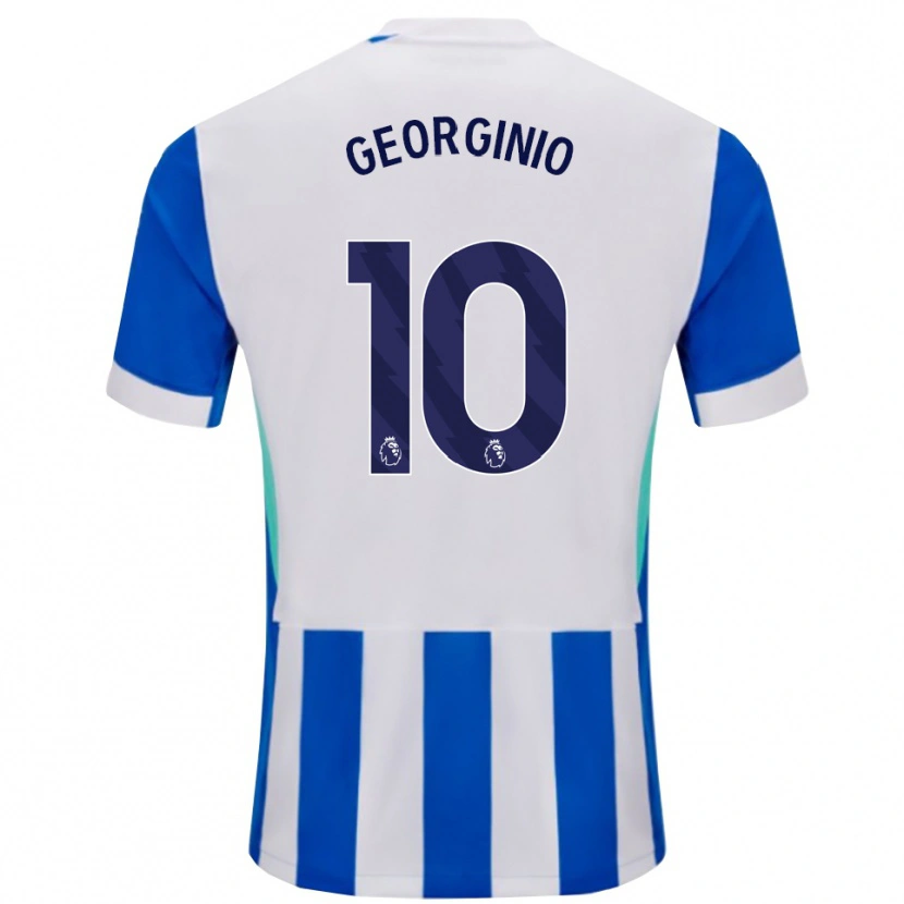 Danxen Men Georginio Rutter #10 Blue White Home Jersey 2025/26 T-Shirt