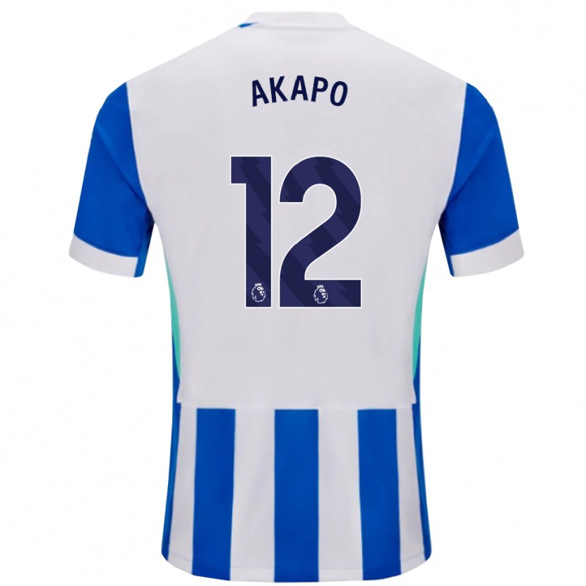 Danxen Men Tobi Akapo #12 Blue White Home Jersey 2025/26 T-Shirt