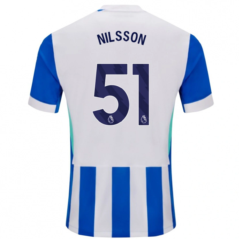 Danxen Men Casper Nilsson #51 Blue White Home Jersey 2025/26 T-Shirt