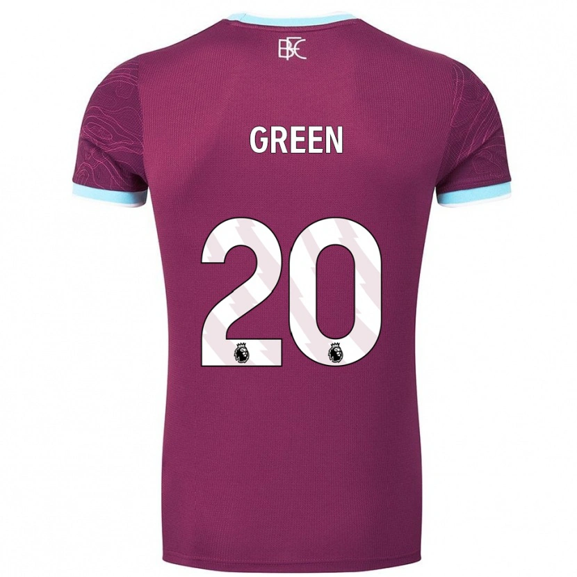 Danxen Men Etienne Green #20 Burgundy Sky Blue Home Jersey 2025/26 T-Shirt