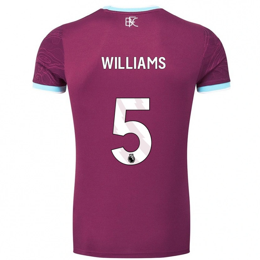 Danxen Men Jesse Williams #5 Burgundy Sky Blue Home Jersey 2025/26 T-Shirt