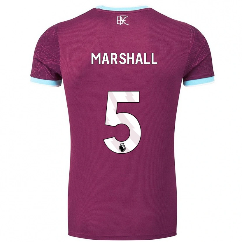 Danxen Men Georgia Marshall #5 Burgundy Sky Blue Home Jersey 2025/26 T-Shirt