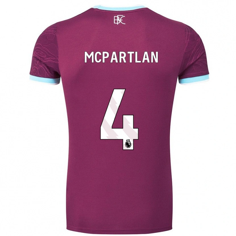 Danxen Men Brenna Mcpartlan #4 Burgundy Sky Blue Home Jersey 2025/26 T-Shirt