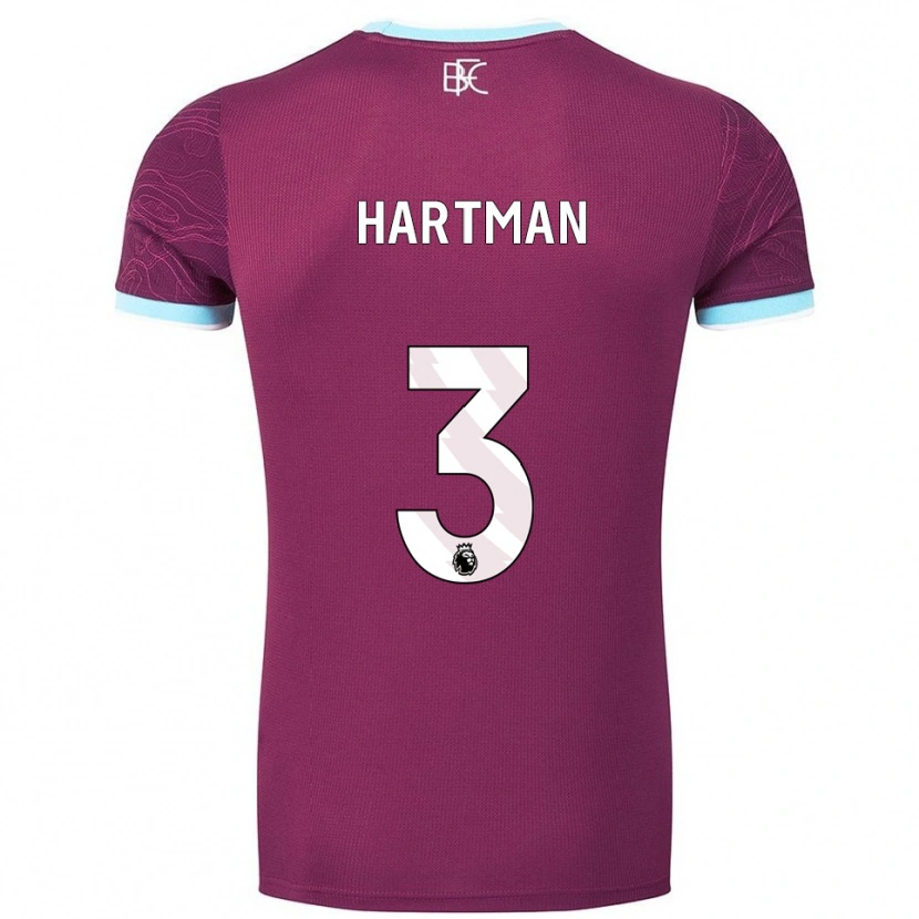 Danxen Men Quilindschy Hartman #3 Burgundy Sky Blue Home Jersey 2025/26 T-Shirt