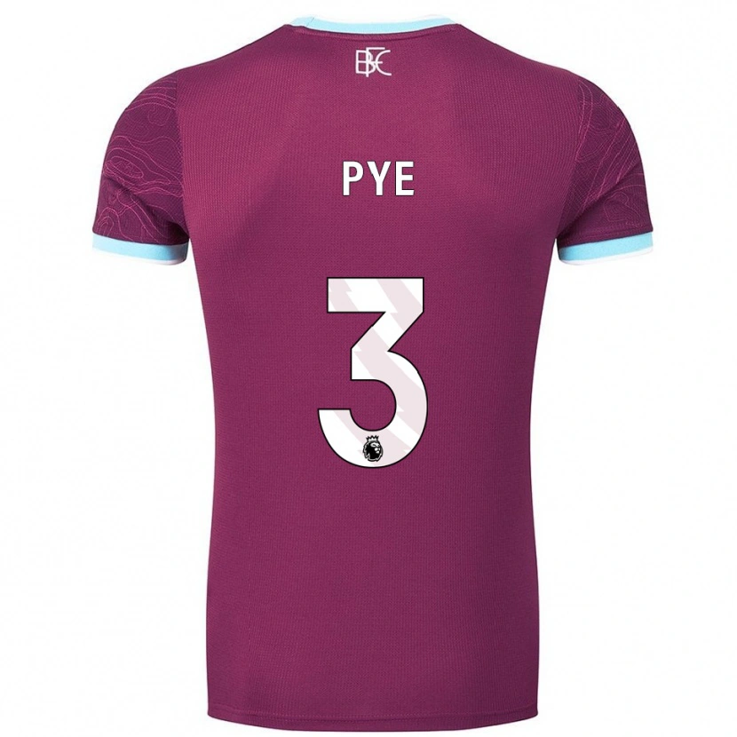 Danxen Men Logan Pye #3 Burgundy Sky Blue Home Jersey 2025/26 T-Shirt