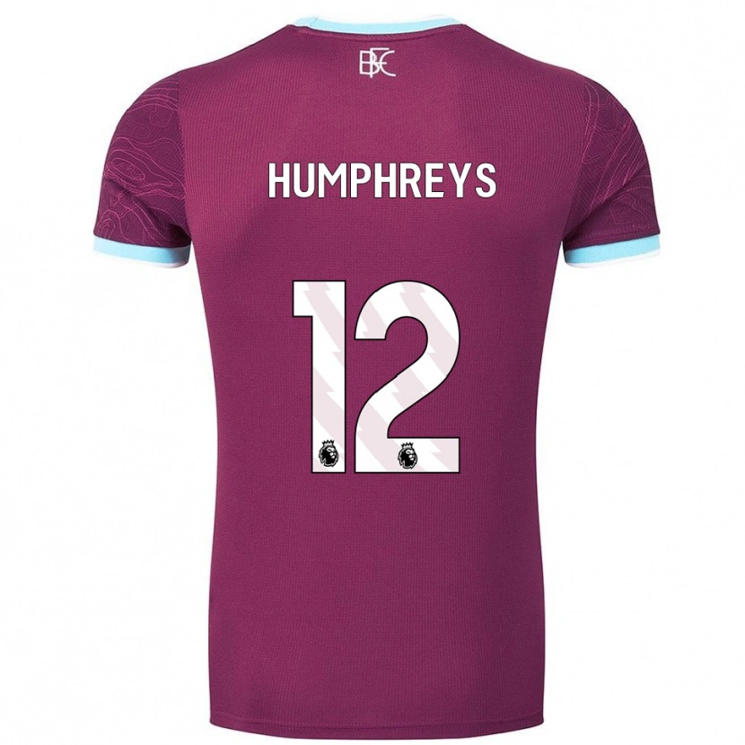 Danxen Men Bashir Humphreys #12 Burgundy Sky Blue Home Jersey 2025/26 T-Shirt